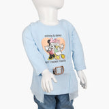 Girls Full Sleeves T-Shirt - Blue, Girls T-Shirts, Chase Value, Chase Value