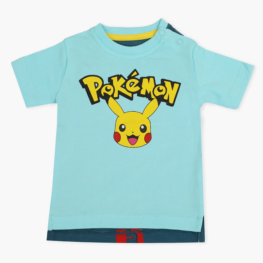 Eminent Newborn Boys Half Sleeves T-Shirt - Sky Blue, Newborn Boys Shirts & T-Shirts, Eminent, Chase Value