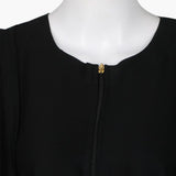 Women's Zipper Abaya - Black, Women Abayas, Chase Value, Chase Value