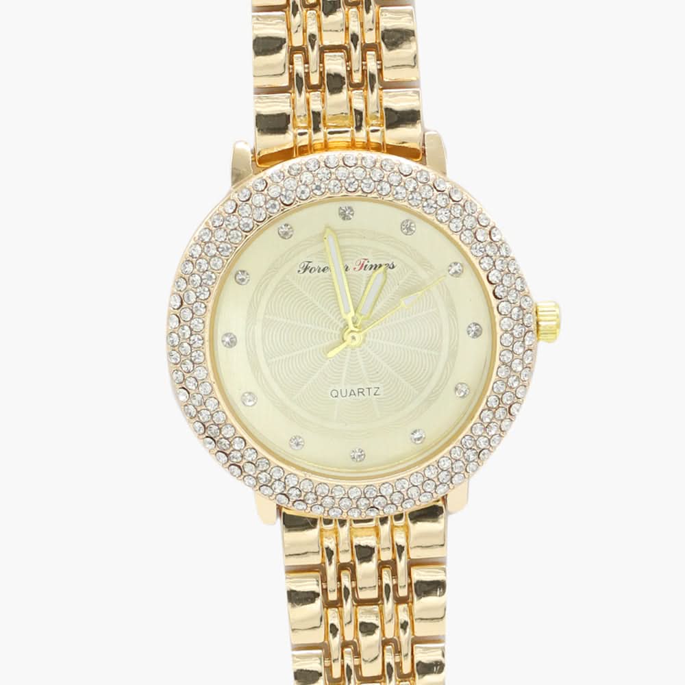 Women's Fancy Wrist Watch - Golden, Women Watches, Chase Value, Chase Value