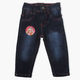 Newborn Girls Pant Denim - Dark Blue, Newborn Girls Shorts Skirts & Pants, Chase Value, Chase Value
