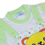 Newborn Boys Half Sleeves Romper - Green, Newborn Boys Rompers, Chase Value, Chase Value