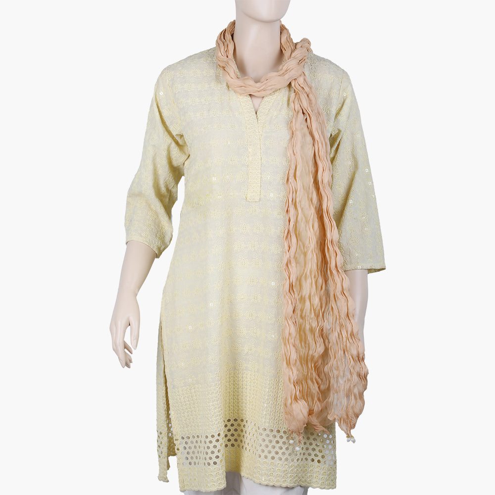 Women's Chiffon Dupatta - Skin, Women Dupatta, Chase Value, Chase Value