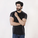 Men's Half Sleeves Round Neck T-Shirt - Black, Men's T-Shirts & Polos, Chase Value, Chase Value