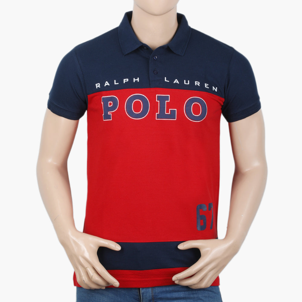 Men's Half Sleeves Polo T-Shirt - Navy Blue, Men's T-Shirts & Polos, Chase Value, Chase Value
