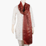 Women's Masoori Zari Dupatta - Brown, Women Dupatta, Chase Value, Chase Value