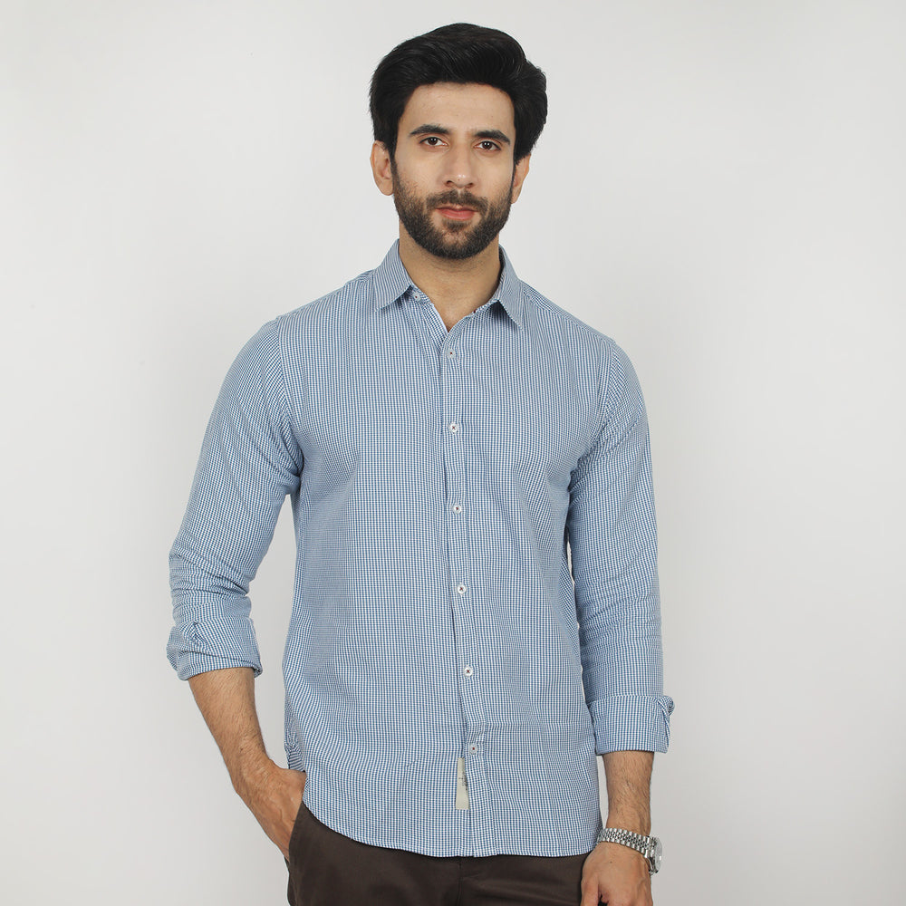 Eminent Men's Casual Check Shirt - Blue, Men's Shirts, Eminent, Chase Value