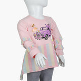 Girls Full Sleeves T-Shirt - Pink, Girls T-Shirts, Chase Value, Chase Value
