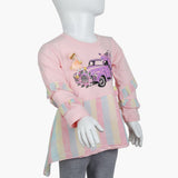Girls Full Sleeves T-Shirt - Pink, Girls T-Shirts, Chase Value, Chase Value