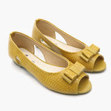 Women's Peep Toe Sandal - Yellow, Women Sandals, Chase Value, Chase Value