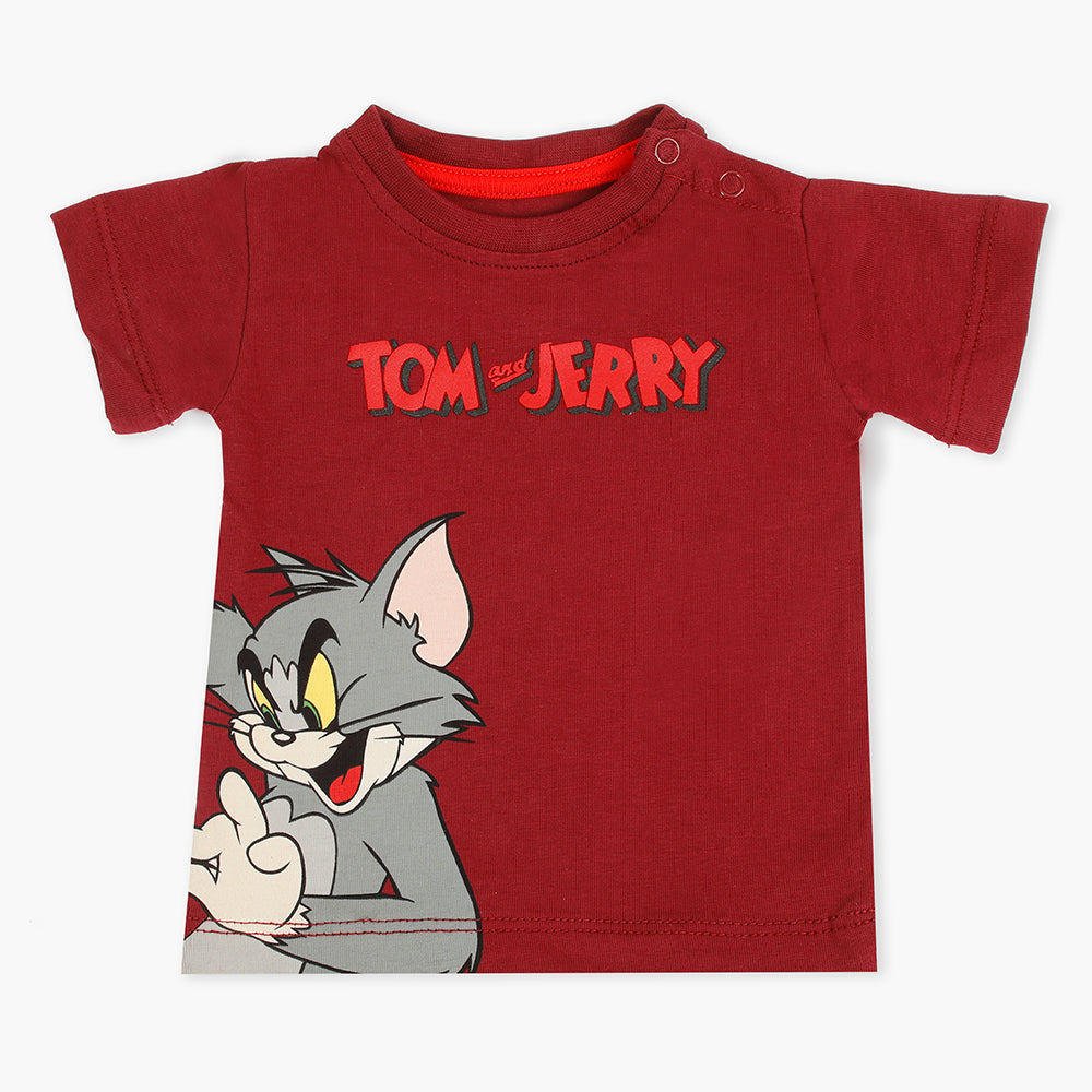 Eminent Newborn Boys Half Sleeves T-Shirt - Maroon, Newborn Boys Shirts & T-Shirts, Eminent, Chase Value