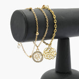 Women's Bracelet Pack Of 3 - Golden, Women Bangles & Bracelets, Chase Value, Chase Value