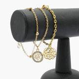Women's Bracelet Pack Of 3 - Golden, Women Bangles & Bracelets, Chase Value, Chase Value