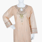 Women's Fancy 3Pcs Suit - Peach, Women Shalwar Suits, Chase Value, Chase Value