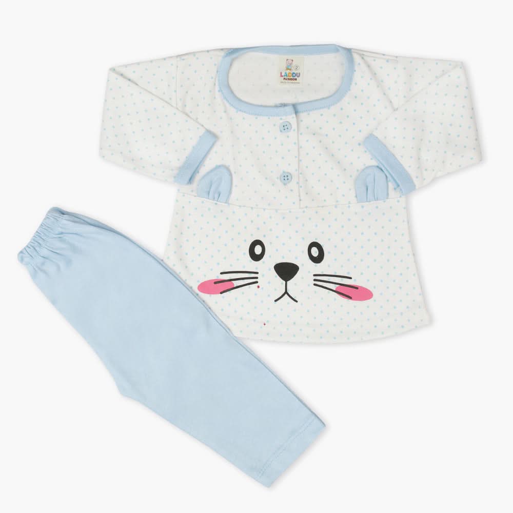 Newborn Girls Full Sleeves Suit - Blue, Newborn Girls Winterwear, Chase Value, Chase Value