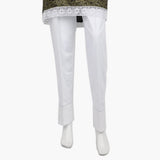 Women's Woven Trouser - White, Women Pants & Tights, Chase Value, Chase Value