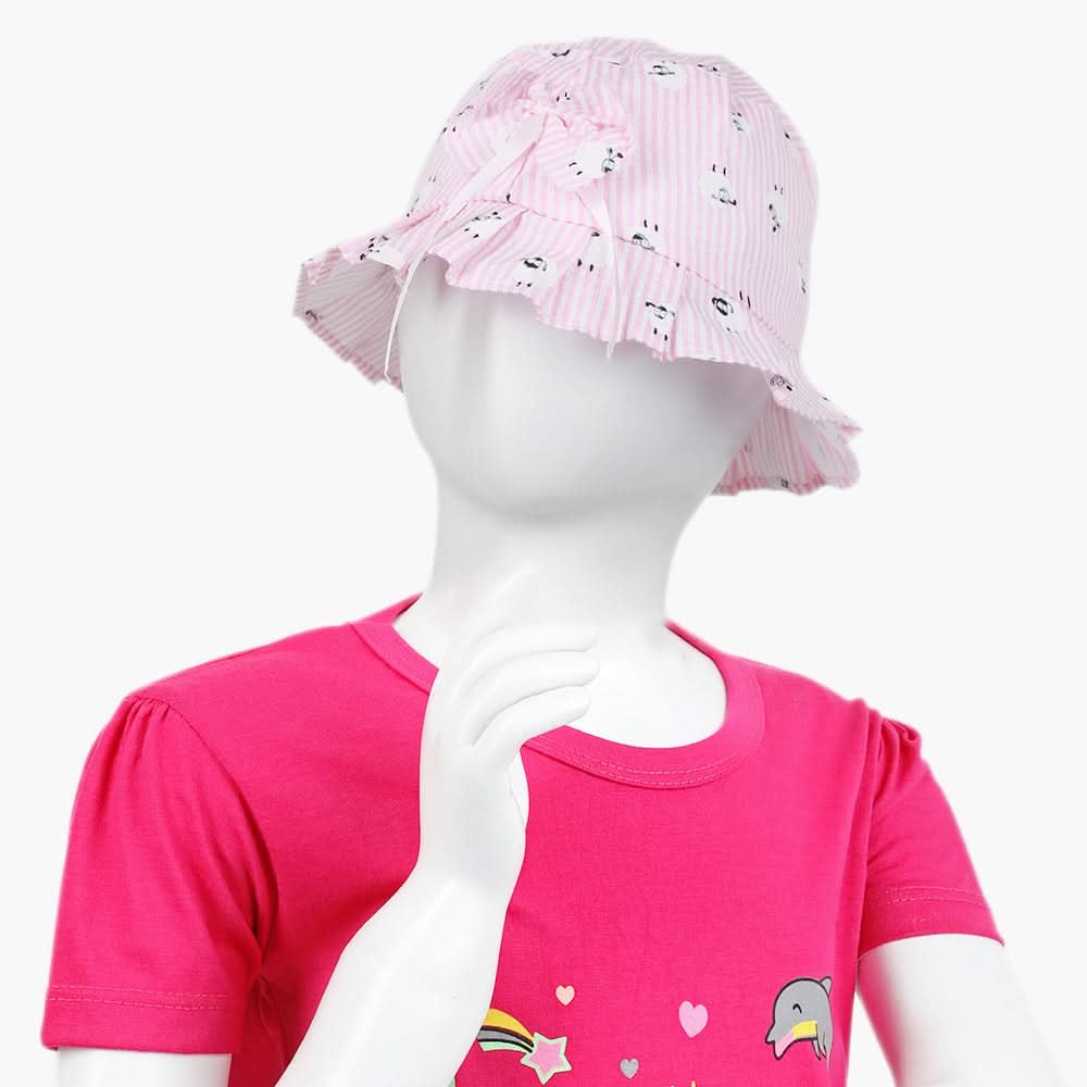 Girls Floppy Cap - Pink, Girls Caps & Hats, Chase Value, Chase Value