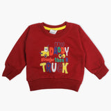 Newborn Boys Full Sleeves T-Shirt - Maroon, Newborn Boys Winterwear, Chase Value, Chase Value