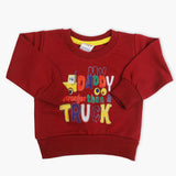 Newborn Boys Full Sleeves T-Shirt - Maroon, Newborn Boys Winterwear, Chase Value, Chase Value