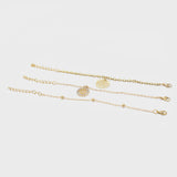 Women's Bracelet Pack Of 3 - Golden, Women Bangles & Bracelets, Chase Value, Chase Value