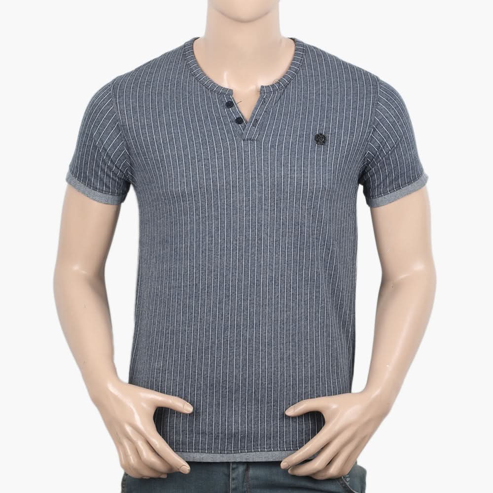 Men's Half Sleeves T-Shirt - Dark Blue, Men's T-Shirts & Polos, Chase Value, Chase Value