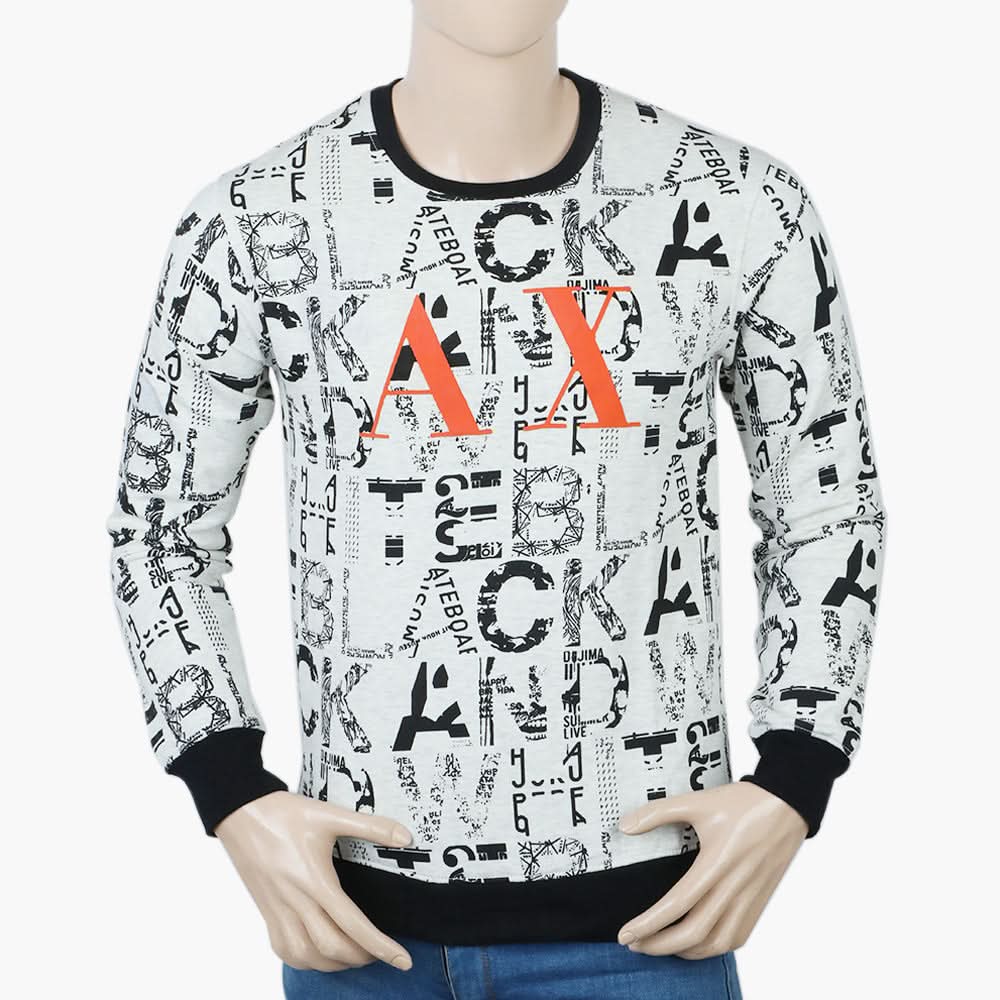 Men's Sweat Shirt - Off White, Men's Sweater & Sweat Shirts, Chase Value, Chase Value