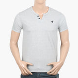 Men's Half Sleeves T-Shirt - Light Grey, Men's T-Shirts & Polos, Chase Value, Chase Value