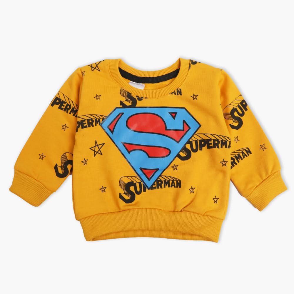 Newborn Boys Full Sleeves T-Shirt - Yellow, Newborn Boys Winterwear, Chase Value, Chase Value