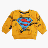 Newborn Boys Full Sleeves T-Shirt - Yellow, Newborn Boys Winterwear, Chase Value, Chase Value