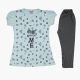 Girls Half Sleeves Tight Suit - Light Blue, Girls Shalwar Kameez, Chase Value, Chase Value