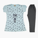 Girls Half Sleeves Tight Suit - Light Blue, Girls Shalwar Kameez, Chase Value, Chase Value