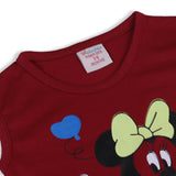 Valuable Newborn Girls Sando T-Shirt - Maroon, Newborn Girls T-Shirts, Chase Value, Chase Value