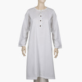 Women's Plain Kurti - White, Women Ready Kurtis, Chase Value, Chase Value