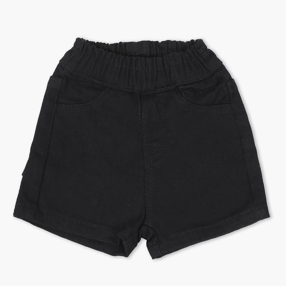 Newborn Boy Denim Short - Black, Newborn Boys Shorts & Pants, Chase Value, Chase Value