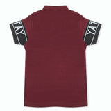 Boys Half Sleeves Polo T-Shirt - Dark Purple, Boys T-Shirts, Chase Value, Chase Value