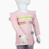 Girls Full Sleeves T-Shirt - Pink, Girls T-Shirts, Chase Value, Chase Value