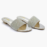 Women's Slipper - Silver, Women Slippers, Chase Value, Chase Value