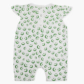 Newborn Girls Azadi Romper 1Pcs - White, Newborn Girls Rompers, Chase Value, Chase Value
