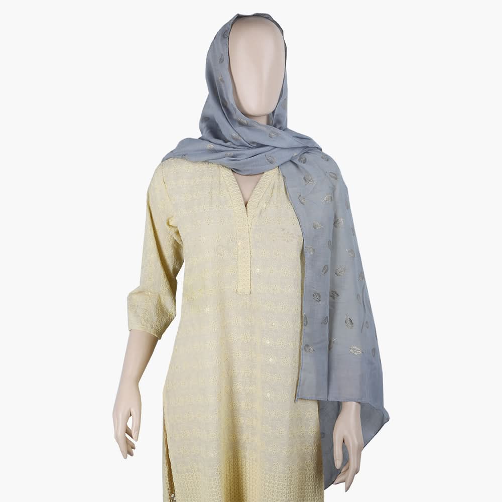 Women's Scarf - Light Grey, Women Shawls & Scarves, Chase Value, Chase Value