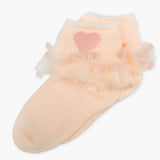 Girls Frill Socks - Peach, Girls Socks, Chase Value, Chase Value