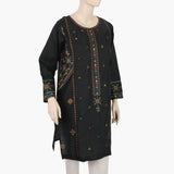 Women's Embroidered Kurti - Black, Women Ready Kurtis, Chase Value, Chase Value