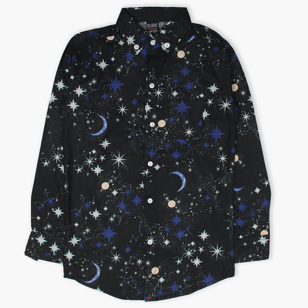 Boys Full Sleeves Shirt - Black, Boys Shirts, Chase Value, Chase Value