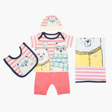 Newborn Boys Gift Set 05 Pcs - Pink, Newborn Gift Set, Chase Value, Chase Value