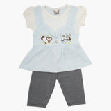 Girls Half Sleeves Suit - Light Blue, Girls Suits, Chase Value, Chase Value