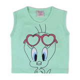 Valuable Newborn Girls Sando T-Shirt - Green, Newborn Girls T-Shirts, Chase Value, Chase Value