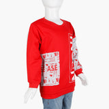 Boys Full Sleeves T-Shirt - Red, Boys T-Shirts, Chase Value, Chase Value