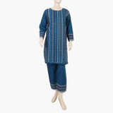 Women's Embroidered Unstitched 2 Pcs Suit - Steel Green, Women, 2Pcs Shalwar Suit, Chase Value, Chase Value