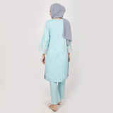Women's Chambray Emboridered 2pcs Suit - Turquoise, Women Shalwar Suits, Chase Value, Chase Value