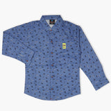 Boys Full Sleeves Shirt - Dark Blue, Boys Shirts, Chase Value, Chase Value