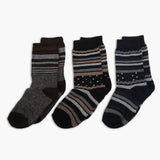 Boys Socks Pack Of 3 - Multi Color, Boys Socks, Chase Value, Chase Value